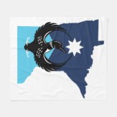 Couverture Polaire MN Loon Rising - Drapeau de l'État du MN (Devant (Horizontal))