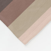 Couverture Polaire Mocha Mousse et Accessoires Motif à bande horizont (Coin)
