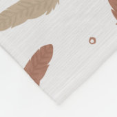Couverture Polaire Mocha Mousse Feathers Fleece Blanket (Coin)