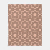 Couverture Polaire Mocha Mousse Mocha moderne Dusty rose forme géomét (Devant)