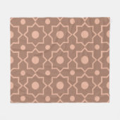 Couverture Polaire Mocha Mousse Mocha moderne Dusty rose forme géomét (Devant (Horizontal))