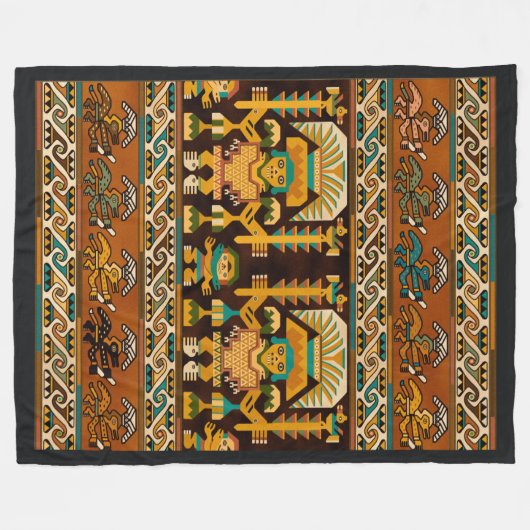 Couverture Polaire Moche royal (Devant (Horizontal))