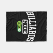 Couverture Polaire Mode Billard activé - Drôle Joueur Billard (Devant (Horizontal))