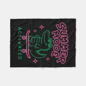 Couverture Polaire Mode Été Activé Design Cute Gator (Devant (Horizontal))