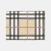 Couverture Polaire Mode géométrique écossaise motif (Devant (Horizontal))