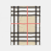 Couverture Polaire Mode géométrique écossaise motif (Devant)