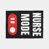Couverture Polaire Mode infirmière amusant activé (Devant (Horizontal))