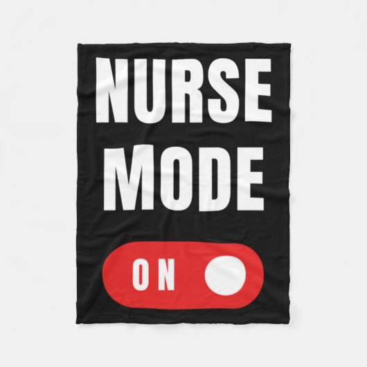 Couverture Polaire Mode infirmière amusant activé (Devant)