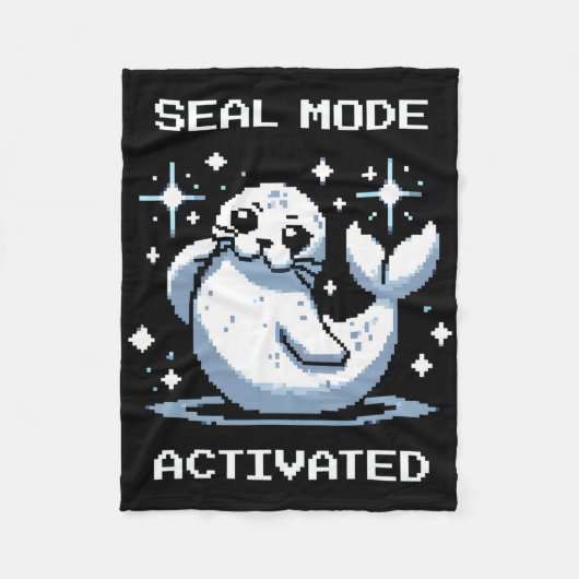 Couverture Polaire Mode Jointure Activé Pixel Art Jointure Rétro Styl (Devant)