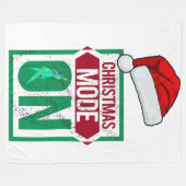 Couverture Polaire mode noël activé sur votre plaid en molleton (Devant (Horizontal))