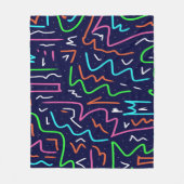 Couverture Polaire Modèle d'âge spatial - Impression Abstraite (Devant)