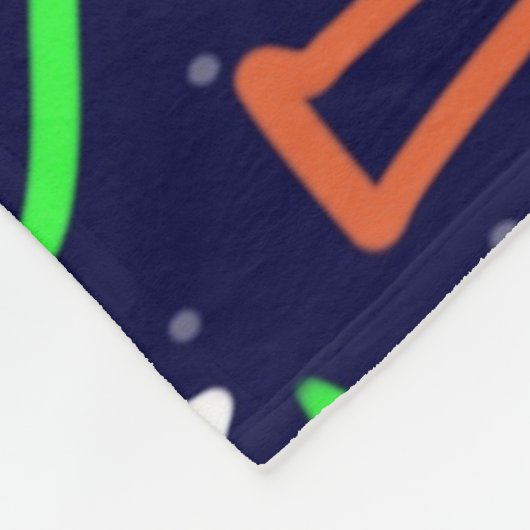 Couverture Polaire Modèle d'âge spatial - Impression Abstraite (Coin)