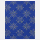Couverture Polaire Modèle Damas très élégant Royal Blue (Devant)