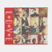 Couverture Polaire Modèle d'amour photo personnalisé (Devant (Horizontal))