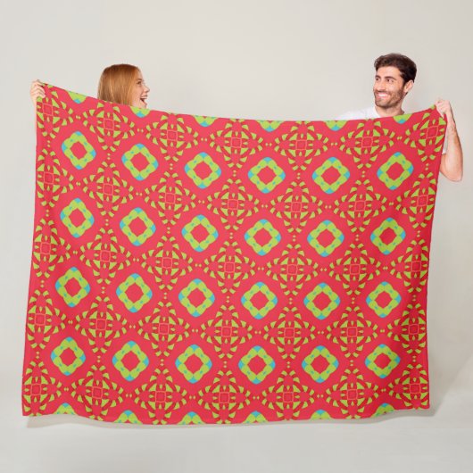 Couverture Polaire Modèle de charme des fêtes de Noël 01 - (En situation)
