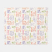 Couverture Polaire Modèle de citations colorées FRIENDS™ (Devant (Horizontal))