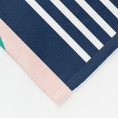 Couverture Polaire Modèle de composition de couleur géométrique avec (Coin)