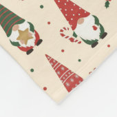Couverture Polaire Modèle de fête de gnome de Noël (Coin)