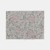 Couverture Polaire Modèle de fleur de jasmin de William Morris (Devant (Horizontal))