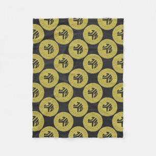 Couverture Polaire Modèle de jeton de métro de Brooklyn en or