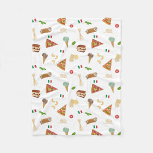 Couverture Polaire Modèle de nourriture italienne Pizza Pâtes Tiramis