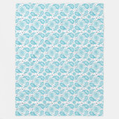 Couverture Polaire Modèle de sarcelle d'hiver de Paisley (Devant)
