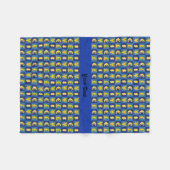 Couverture Polaire Modèle de signes de devises monétaires internation (Devant (Horizontal))