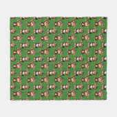 Couverture Polaire Modèle de singe vert (Devant (Horizontal))