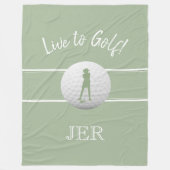 Couverture Polaire Modèle de sport pour dames golfeuses Vert sauge pe (Devant)