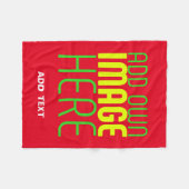 COUVERTURE POLAIRE MODÈLE DE TEXTE D'IMAGE ROUGE SIMPLE MODERNE (Devant (Horizontal))