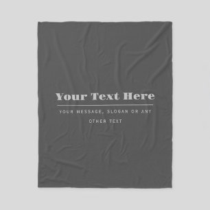 Couverture Polaire Modèle de texte rétro-moderne modifiable Gris ch