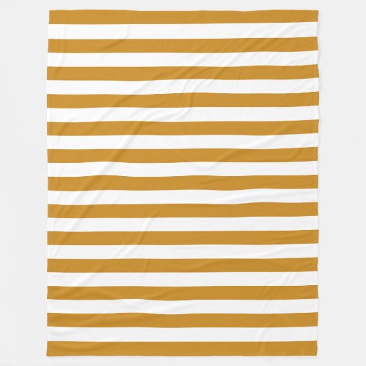 Couverture Polaire Modèle décoratif Brown moderne rayé blanc (Devant)