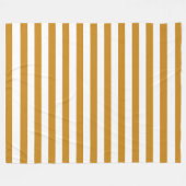 Couverture Polaire Modèle décoratif Brown moderne rayé blanc (Devant (Horizontal))