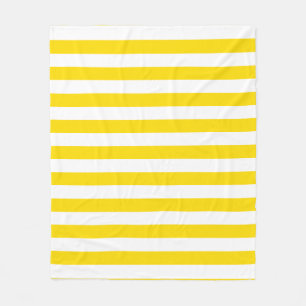 Couverture Polaire Modèle décorative Élégante Blancs Jaunes