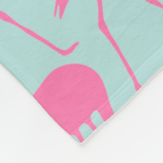Couverture Polaire Modèle Flamingo d'été cool (Coin)