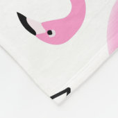 Couverture Polaire Modèle Flamingo rose moderne simple (Coin)