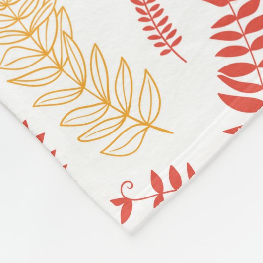 Couverture Polaire Modèle floral (Coin)