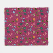 Couverture Polaire Modèle floral (Devant (Horizontal))