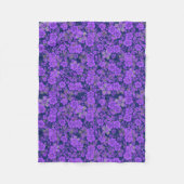 Couverture Polaire Modèle floral 15.Purple.b DBlue BG (Devant)