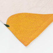 Couverture Polaire Modèle floral avec orchidées blanches, isolé sur u (Coin)