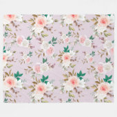 Couverture Polaire Modèle floral classique (Devant (Horizontal))