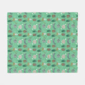 Couverture Polaire Modèle floral cool (Devant (Horizontal))