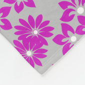 Couverture Polaire Modèle floral D02.pink.b Gray BG (Coin)
