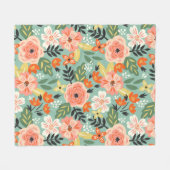 Couverture Polaire Modèle floral du jardin (Devant (Horizontal))
