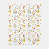 Couverture Polaire Modèle floral fleur sauvage (Devant)