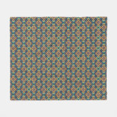 Couverture Polaire Modèle floral géométrique Aztec (Devant (Horizontal))