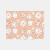 Couverture Polaire Modèle floral lunaire (Devant (Horizontal))