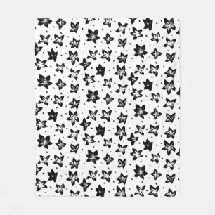 Couverture Polaire Modèle floral reconstruit - Goth chromatique