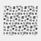 Couverture Polaire Modèle floral reconstruit - Goth chromatique (Devant (Horizontal))