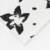 Couverture Polaire Modèle floral reconstruit - Goth chromatique (Coin)